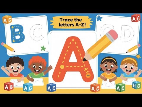 Trace the Letters A–Z | Learn Alphabet Writing for Kids