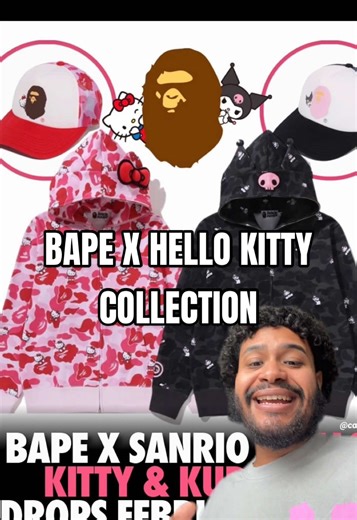 Bape X Sanrio “Hello Kitty & Kuromi” Collection - February 28th, 2026 #bape #bathingape #hellokitty #kuromi #fashionnews