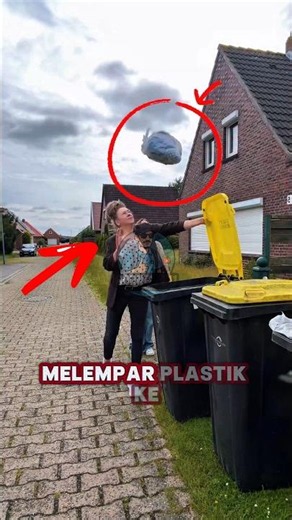 🔥 Tried to Look Cool, Trash Exploded Mid-Air Instead! 🤣 #shorts