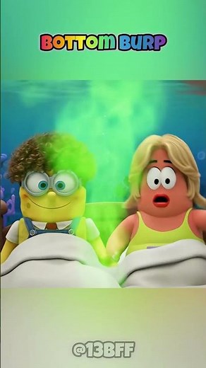 SpongeBob Bottom Burp (funny memes) 😁💨 #shorts #memes