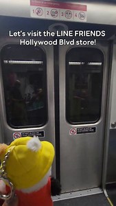 🗺️Follow your minini besties to the LINE FRIENDS flagship store on Hollywood Blvd!🚇🚗 What are your LA parking tips?💭 📍6922 Hollywood Blvd #101, Los Angeles, CA 90028 🕰️Open Mon-Sun: 11AM-8PM | LINE FRIENDS