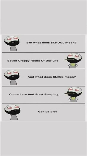 Funniest SCHOOL and CLASS Meaning Meme | Relatable Student Humor 😂 #funny #collegelife #comedy