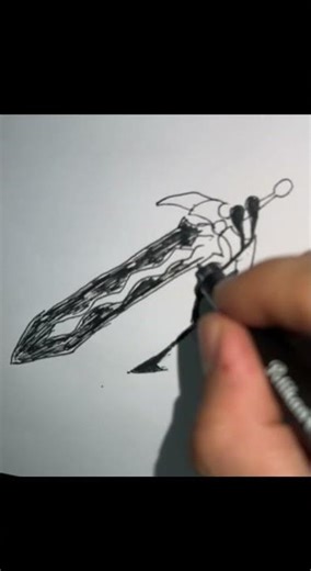 how to draw Stickman with giant sword | Step By Step | Tutorial |
