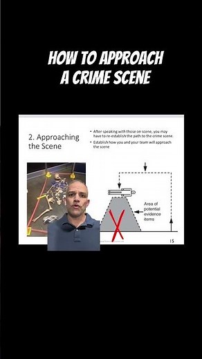 How to approach a crime scene #csi #CrimeScene #Police #forensicscience