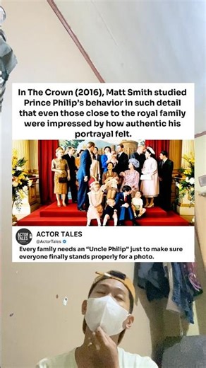 In The Crown (2016), Matt Smith studied Prince Philip’s behavior in such detail that even those