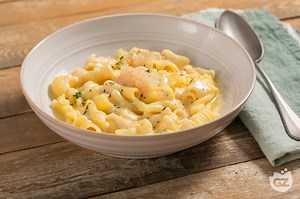 Pasta patate e scampi