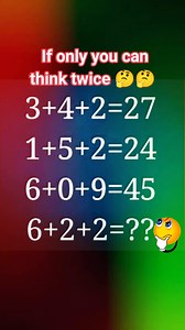 If only you can think twice🤔🤔 #mathstudent #mathteacher #mathquiz #mathreels #brainteaser #puzzles | AB Online Maths Class