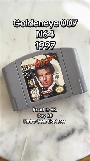Released in 1997, GoldenEye 007 didn’t just bring James Bond to the Nintendo 64 it redefined what console shooters could be. With mission based objectives, stealth mechanics, and that iconic splitscreen multiplayer, this cartridge became a livingroom phenomenon. Aaaahhhhhh fighting with my cousins over who gets Oddjob 😂😂 . This is pure nostalgia and I love it! ❤️ #n64 #goldeneye #007 #jamesbond #nintendo