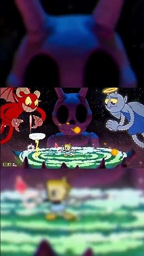 Cuphead DLC - Angel and Demon Boss Fight (No Damage, Chalice) #cuphead #shorts #gaming