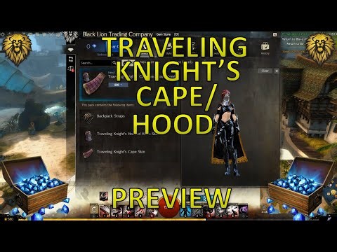 GW2 - Sept 30, '25 - Gem Store New Item Preview (Traveling Knight's Cape/Hood)