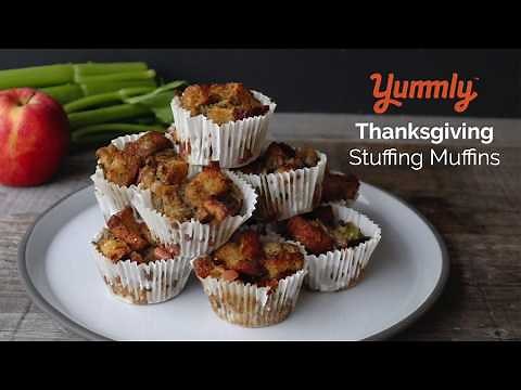 How to Make Thanksgiving Stuffing Muffins | Yummly Recipes