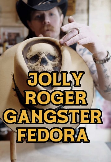 Gangster Fedora: Jolly Roger Hat Remix