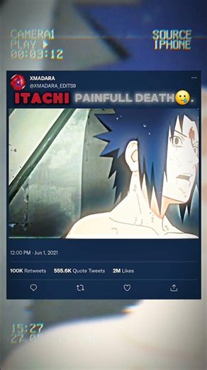 Itachi Painfull Death 🥲|Naruto edit.