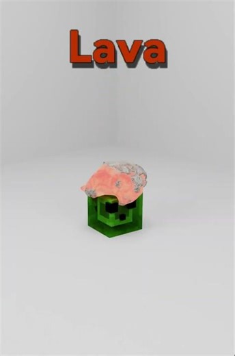 Slime V.S Minecraft Fluid Blender Simulation #3d #animation