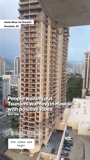 2.9M views · 6.9K reactions | People in Honolulu remained in high spirits on July 29, as they waited out a tsunami warning after a massive earthquake hit of the Russian coast. | New York Post Lifestyle | Facebook