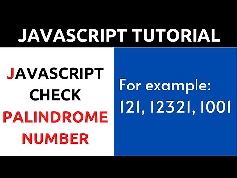 JavaScript Program to Check Whether a Number is Palindrome or Not || Hindi Tutorial