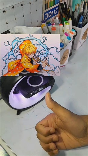I Drew Zenitsu’s Craziest Fight 😳 #drawing videos