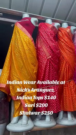 Explore Stylish Indian Wear at Nick's Aranguez