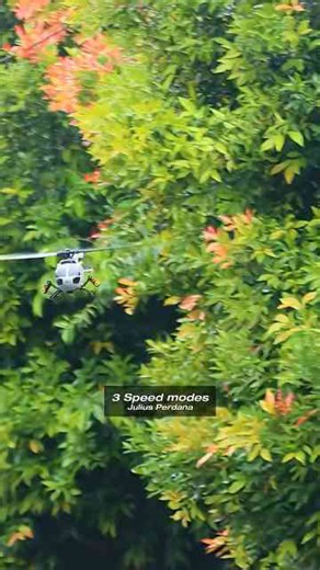 Micro BO-105 RC helicopter in action