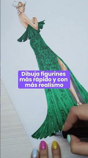 Dibujar tus ideas en figurines de moda