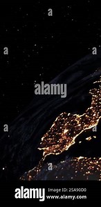 Planet earth 3D orbital animation with realistic geography surface and clouds atmosphere . Spinning world globe sphere showing continents and ocean view Stock Video Footage - Alamy