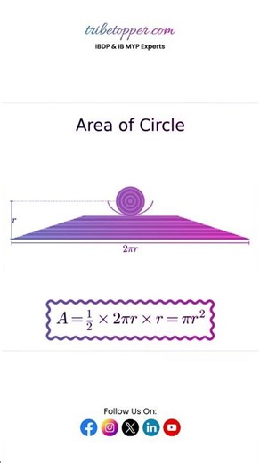 Why Is the Area of a Circle πr²? ⭕ | Easy Visual Explanation | TribeTopper