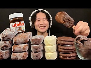 ASMR Chocolate ice cream party‼️【eating sound/mukbang】