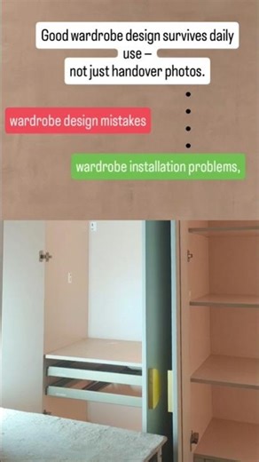 Why Wardrobes Fail After Installation Site Reality Avoid These Wardrobe Design Errors #home #shorts
