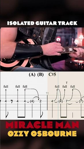 Isolated Solo - Zakk Wylde - Miracle Man - Ozzy Osbourne