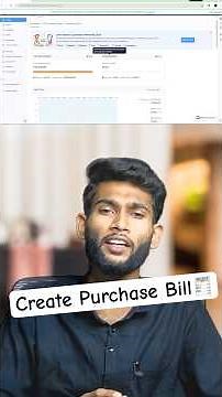 🇮🇳How To Create Purchase Bill In ZOHO BOOKS || Chandan Dey #zohobooks