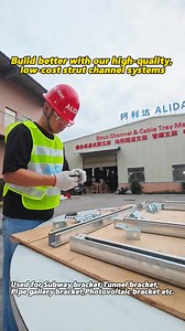 Build better with our high-quality, low-cost strut channel systems#strutchannel#strutchannelsupplier#fastdelivery whatsapp 86 13711907431 | Cable Tray