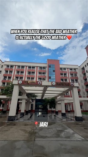 IARI + बारिश 🌧️ = Peace ☮️