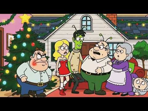 Family Guy Style – Alien Boyfriend Christmas Dinner | Funny Animated Short