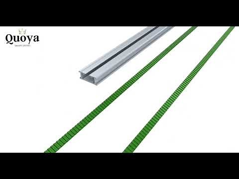 Quoya Smart Curtain Track- Two way Center Open Installation(HD)