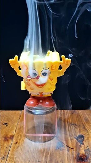 1000°C Hot Ball MELTS SpongeBob Cookie! 😱🍪 #shorts