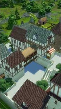 Mock Tudor Library in Sims 4! • #sims4 #sims #ts4 #game #build #tudor #library #shorts