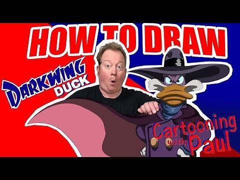 How to Draw Darkwing Duck like a Disney artist