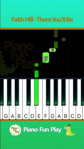 Faith Hill - There You’ll Be - EASY Piano TUTORIAL by Piano Fun Play #shorts