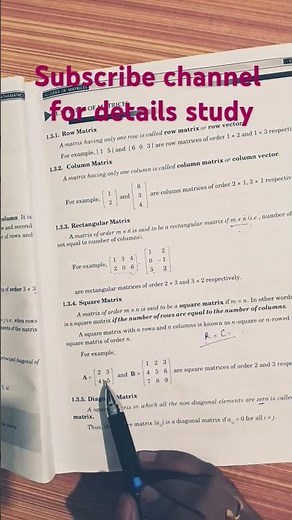 algebra of Matrix chapter 1 business mathematics b.com@jyotibhanwala1991