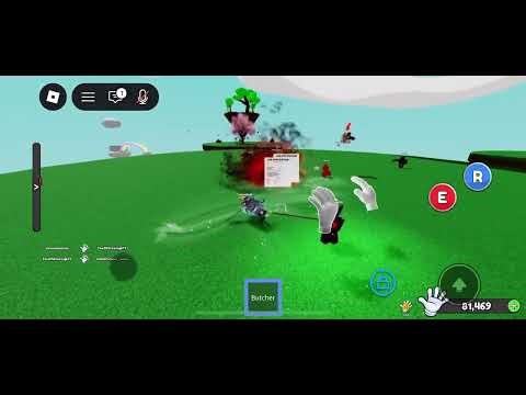 Causing havoc with the new butcher glove in slap battles