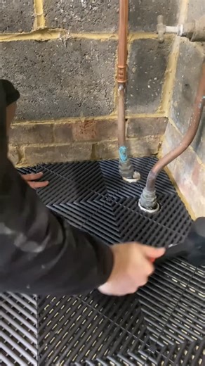 Garage Style - Garage Flooring & Hexagon Lighting on Instagram: "Made to measure garage flooring 😎 No cuts are too tricky for our in house installation team 🔨"