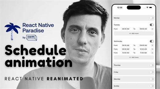 React Native - 💥零基础也能封神！React Native动画开发实战 - 手把手教你用Reanimated打造超丝滑日程表🔥