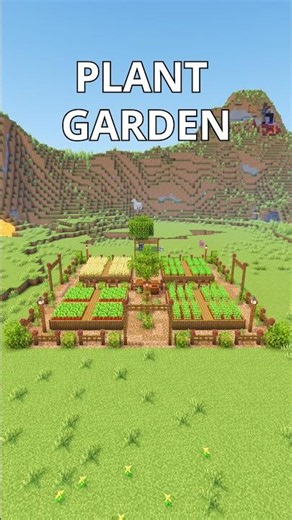 Minecraft Crop Garden Tutorial 🌱 | Easy Farm Design!