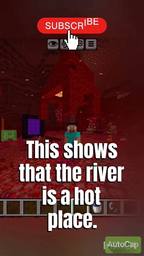 water colour in nether in Minecraft #minecraft #shorts #viral
