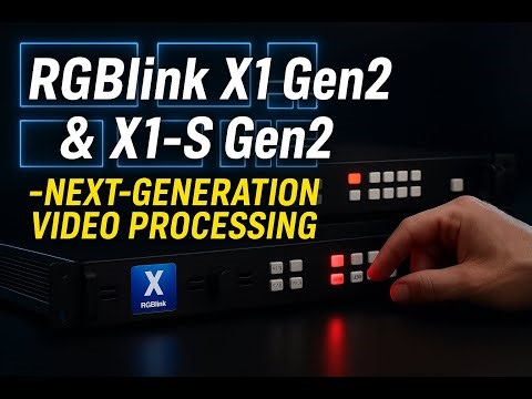 RGBlink X1 Gen2 & X1-S Gen2 — Next-Generation Video Processing for Pro Live Production