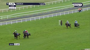 Kazansky digs deep to land the Grade 2 Defender Novice Hurdle for the Gordon Elliott team. | Limerick Racecourse