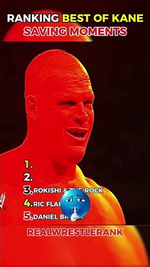 Ranking the Best Kane Saving Moments 🔥😈 | Big Red Machine Heroics!#wwe #kane #wrestling