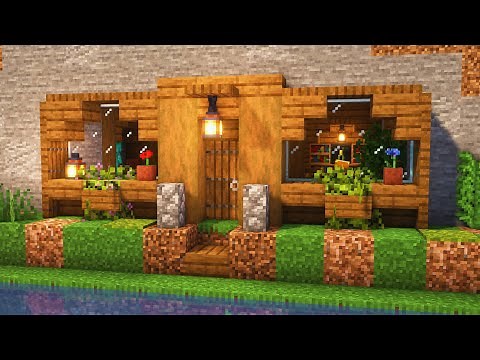 Riverside Hillside Base for Survival Minecraft [Tutorial]