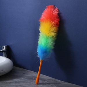 [Hot Item] with 100 Inches Extra Long Extension Pole, Washable Dusters for Cleaning Microfiber Feather Duster