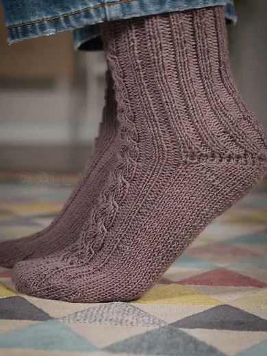 Cozy Knit Cabled Socks | Handmade Style & Inspiration